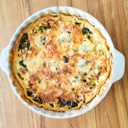 French leek pie