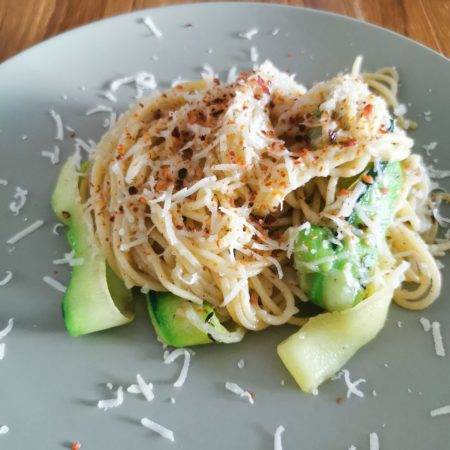 Quick and Easy Spaghetti with Zucchini