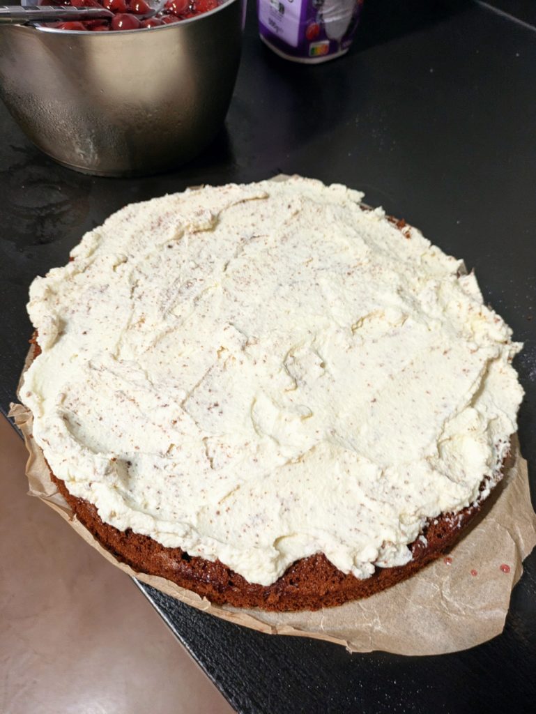 Classic Black Forest Cake Recipe, saru's diary, saru's not so secret diary, baking recipes, schwarzwälder kirschtorte, baking a classic black forest cake