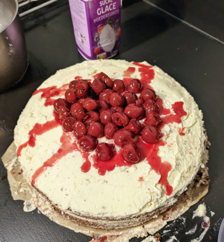 Classic Black Forest Cake Recipe, saru's diary, saru's not so secret diary, baking recipes, schwarzwälder kirschtorte, baking a classic black forest cake