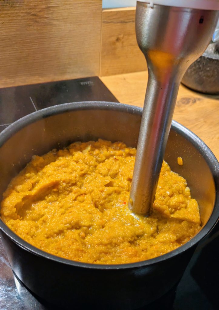 Roasted Pumpkin and Carrot Velouté, pumkin and carrot soup, pumpkin and carrot puree, pumpkin recipes, autumn recipes, food recipes, velouté recipes , food blog, saru's diary, saru's not so secret diary