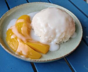 Mango sticky rice, easy mango sticky rice, asian dessert recipe, food recipe, sticky rice recipe, Vietnamese sticky rice recipe, food around the world, saru's diary, saru's not so secret diary