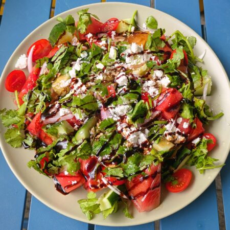 Watermelon Salad with Feta Cheese