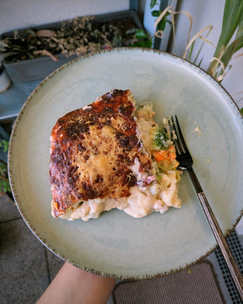 French Cauliflower and Broccoli Gratin (Gratin de Chou‑Fleur et Brocoli), gratin recipe, baked cauliflower recipe, baked vegetables, French classic recipe, saru's not so secret diary, saru's diary, food blog, food recipes, food