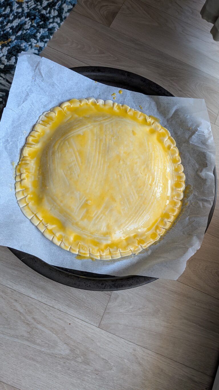 Galette des Rois Frangipane with Crème Pâtissière (Pastry Cream) – French Epiphany Cake